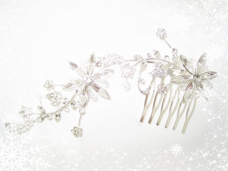 Ideal Wedding Jewelry - crystal hair pin wedding jewelry