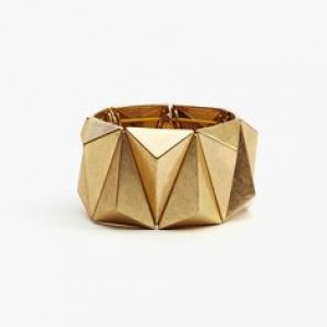 Gold geometric jewelry cuff