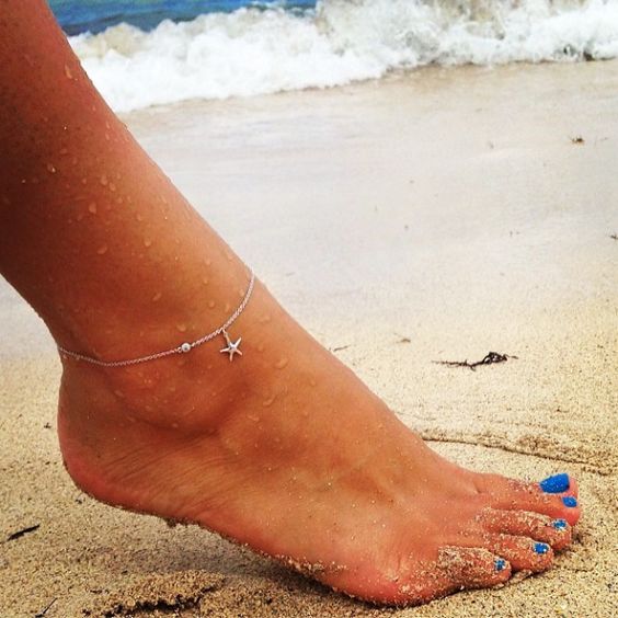 silver ankle bracelets