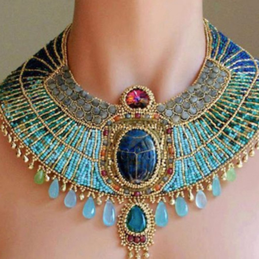Egyptian Style Jewelry Egyptian inspired Necklaces and Earrings JJ