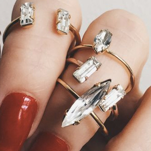 Delicate Statement Rings