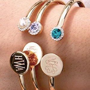 Personalized Jewelry Birthstone Cuff