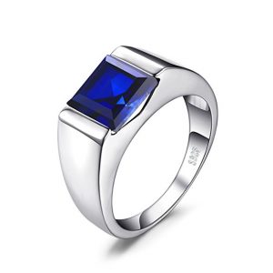 15. Jewelrypalace Men's 3.4ct Created Blue Men's Rings
