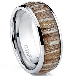 9. Metal Masters Co. Titanium with Real Wood Inlay