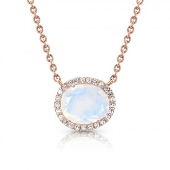 14kt Rose Gold Vermeil Moonstone Necklace - Spirit Keeper