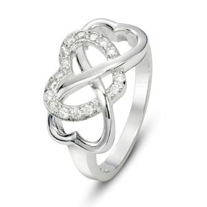 3. Metal Factory 925 Sterling Silver Cubic Zirconia Infinity