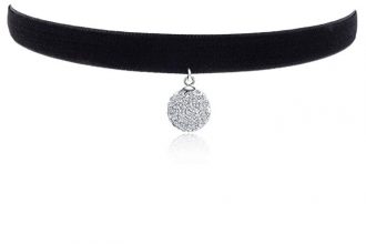 Cozylife 3/8" Girls Womens Black Velvet Retro Choker Necklace