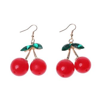 cherry earrings