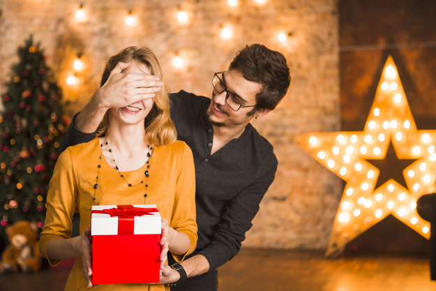 couple celebrating