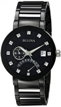 Bulova Men's 40mm Modern Diamond Accent IP Stainless Steel Watch