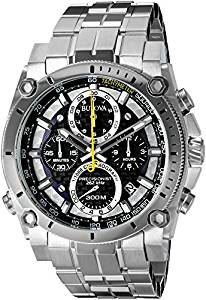 Bulova Men's 47mm Precisionist Stainless Steel Chronograph Watch