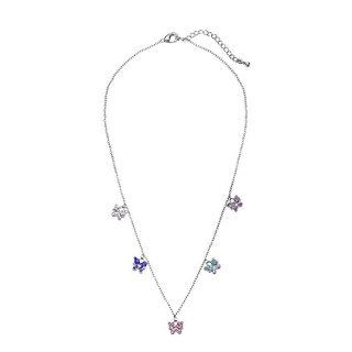 Buyless Fashion Stainless Steel Colorful Butterfly Charm Necklace For Girls-Teens