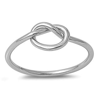 CHOOSE YOUR COLOR Sterling Silver Knot Ring