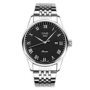 CIVO Men's Luxury Date Calendar Wrist Watches Men Casual Business Dress Waterproof Watch Simple Design Fashion Classic Analogue Quartz Watches for Men