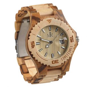 Maui Kool Wooden Watch Lahaina Collection For Men Women Unisex Analog Wood Watch Bamboo Gift Box