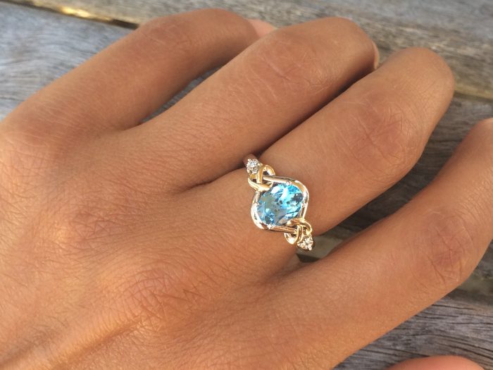 Blue Topaz Rings - Obsessed with November Birthstone Ring | JJ