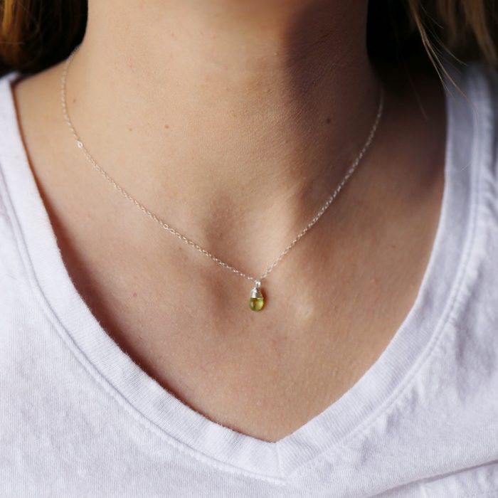 peridot necklace