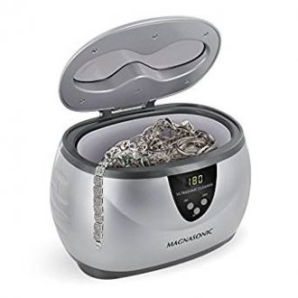 Magnasonic Professional Ultrasonic Jewelry Cleaner with Digital Timer for Eyeglasses, Rings, Coins
