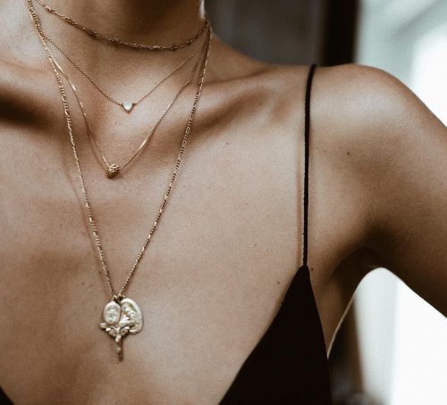 layered necklaces