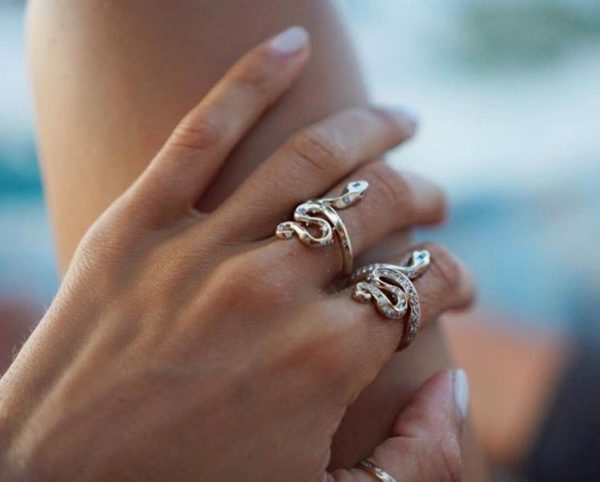 double snake ring