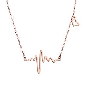 Lifeline Pulse Heart Necklace