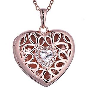 Rose Gold Filigree Locket