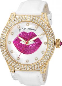 Betsey Johnson Womens BJ00019-72 - Crystal Lips Strap