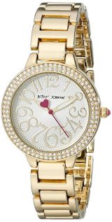 Betsey Johnson Women's BJ00235-01 Analog Display Quartz Gold Watch