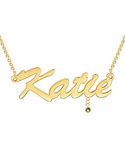 Birthstone Charm Nameplate