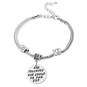 Book Quote Charm Bracelet