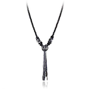 Flapper Inspired Black Pearl Beads