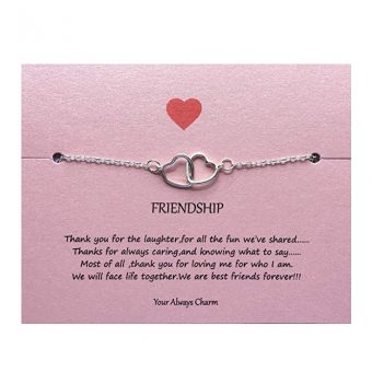 Interlocking Heart Friendship Bracelet