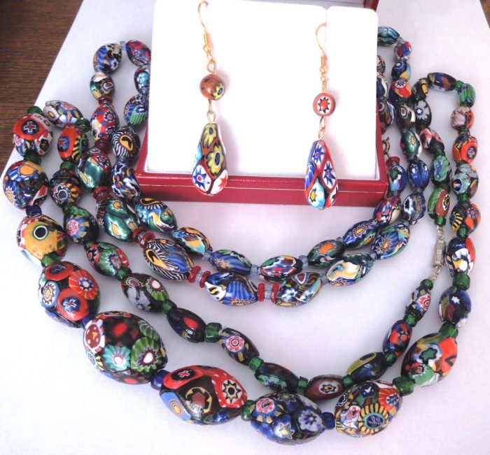 Venetian millefiori beads