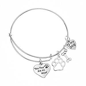 You Had Me At Woof Dog Lovers Charm Bracelet