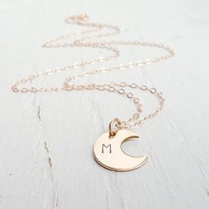 10. Camilee Designs Rose Gold Moon Necklaces