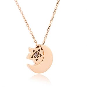 4. WDSHOW Star Moon Pendant