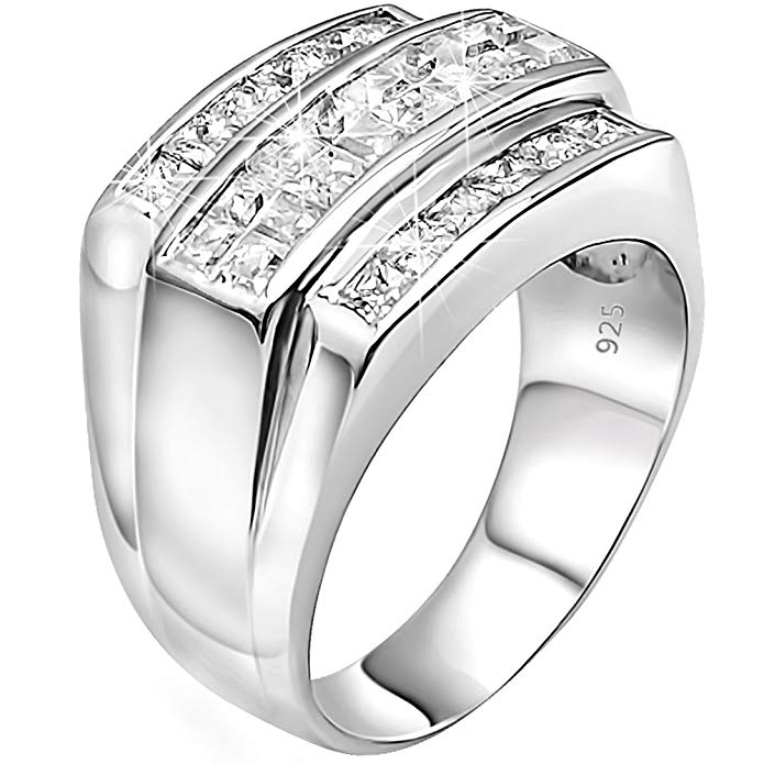 10 Men's White Gold Rings - Great Gift Idea for Him | Jewelry Jealousy