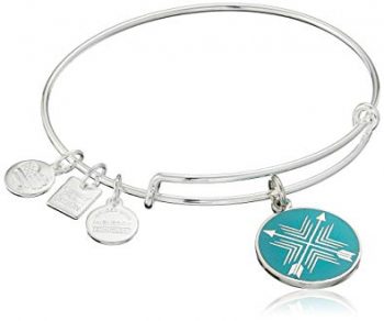 Alex and Ani Charity By Design Arrows of Friendship Expandable Shinny Silver Bangle Bracelet