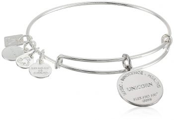 Alex and Ani Unicorn Expandable Shiny Silver Bangle Bracelet