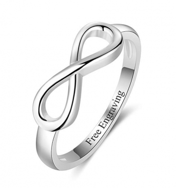 Lam Hub Fong Infinity Knot Engraved Ring