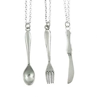 Spoon, Fork, Knife Best Friends Necklace, Set of 3