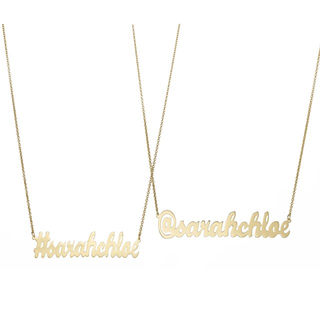 nameplate necklace