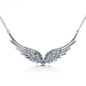 Sterling Silver Cubic Zirconia Pendant Necklace