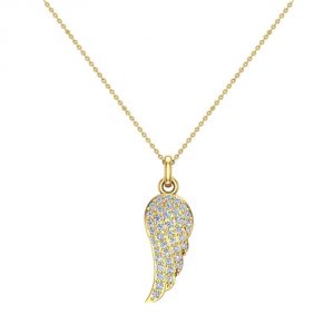 Diamond Pendant Necklace with 14K Gold