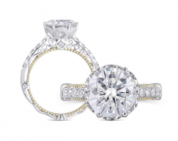 DovEggs 14K Yellow Moissanite Solitaire