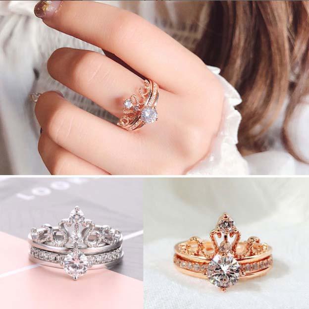 princess crown rings