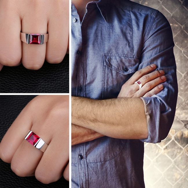 ruby rings for men