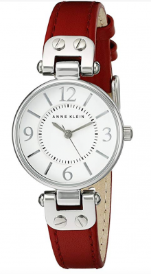 Anne Klein Women's 10/9442 Leather Strap Watch