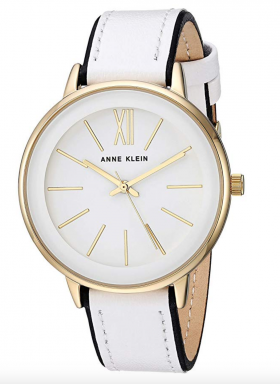 Anne Klein Women's Leather Strap Watch