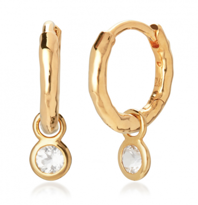 Monica Vinader Mini Gem Huggie Earrings